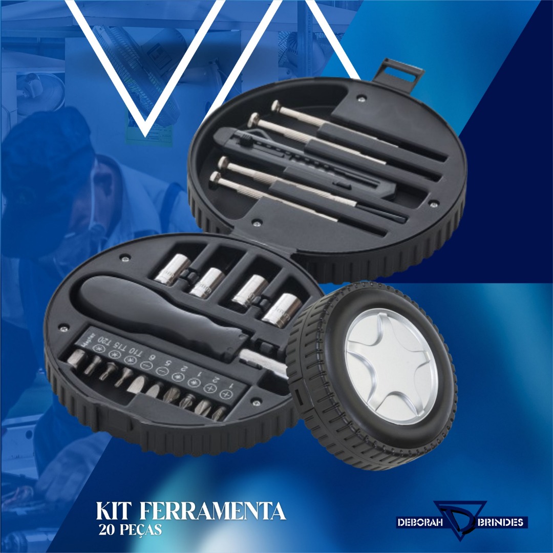 Kit Ferramenta 20 Peças - 13349