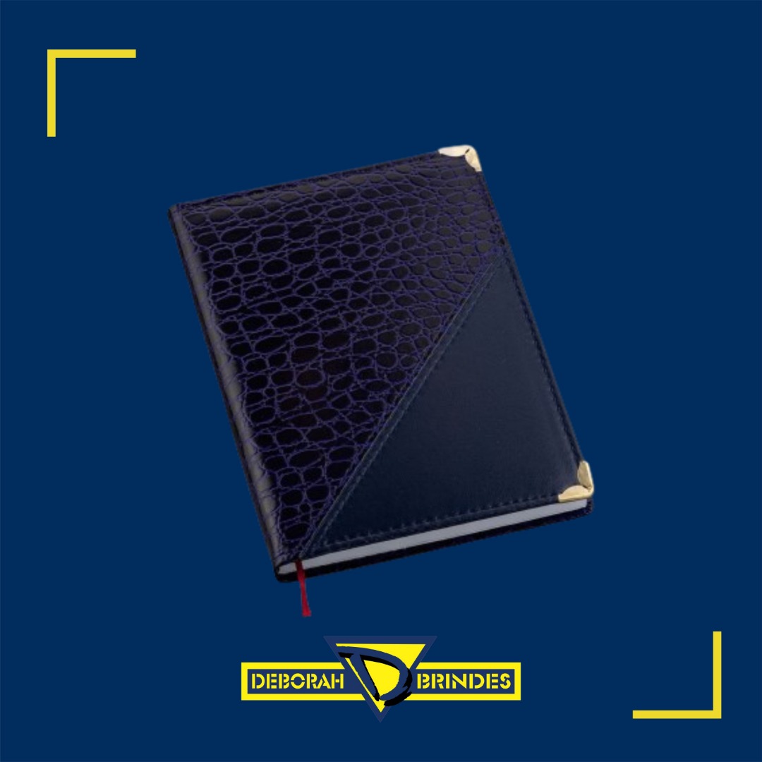 Agenda Croco Diagonal Azul 111L