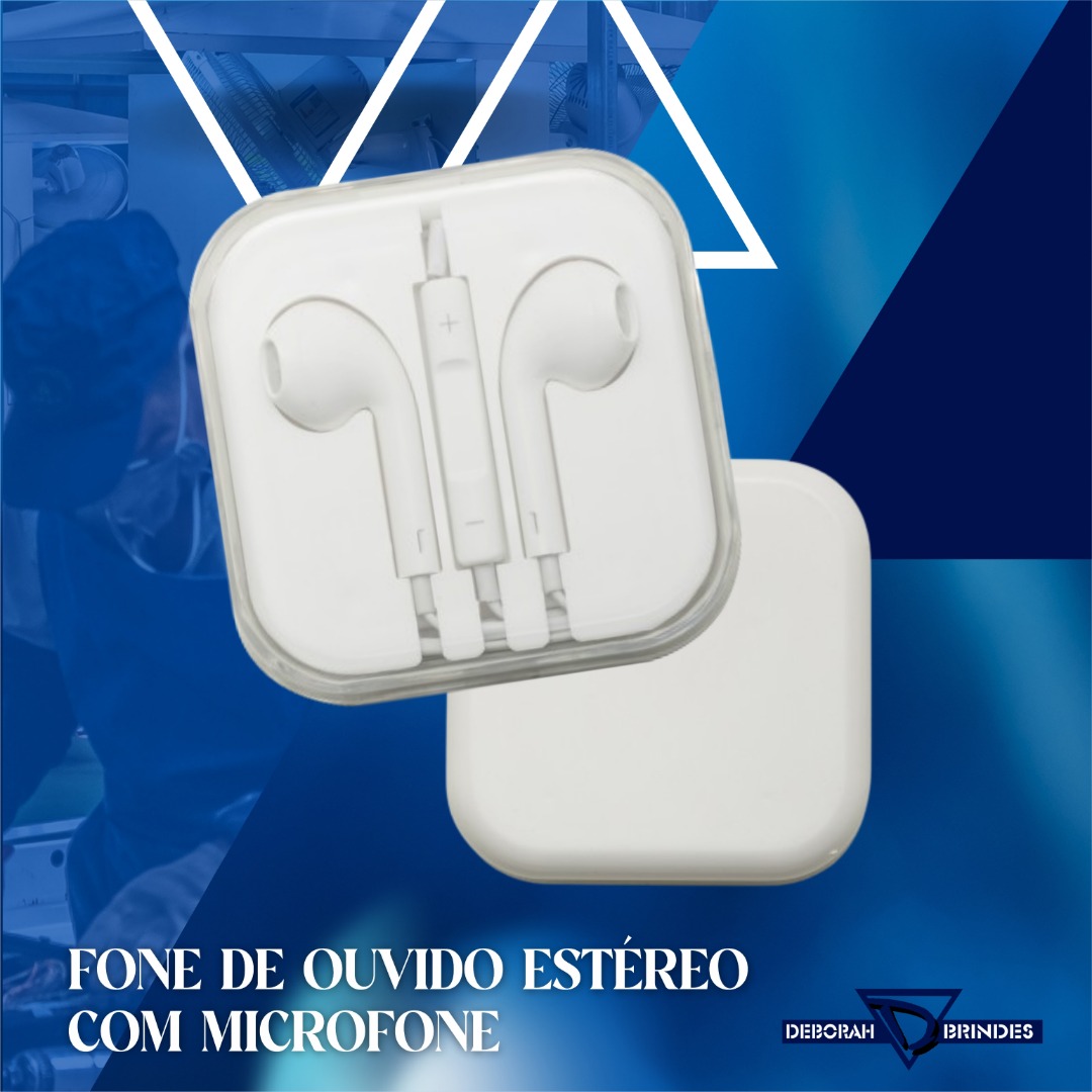 Fone de Ouvido Estéreo com Microfone - 12789