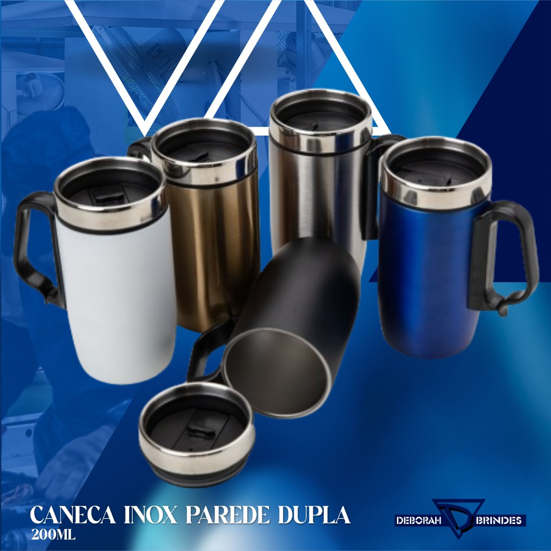 Caneca Inox Parede Dupla 250 ml  - 18623