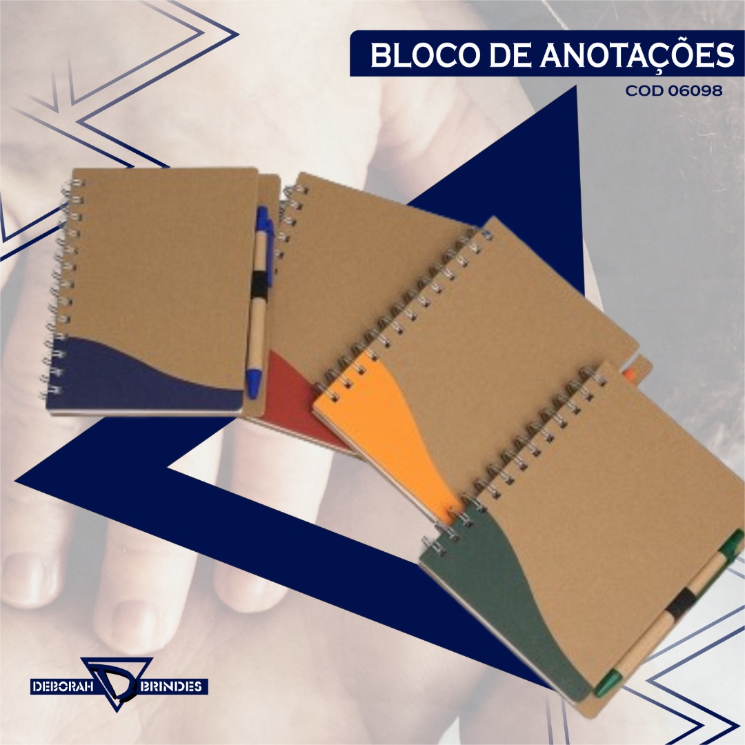 Bloco de Anotações com Caneta 06098