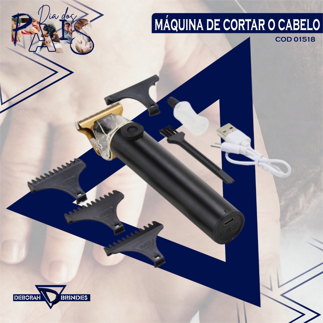 Máquina de Cortar Cabelo Recarregável 01518