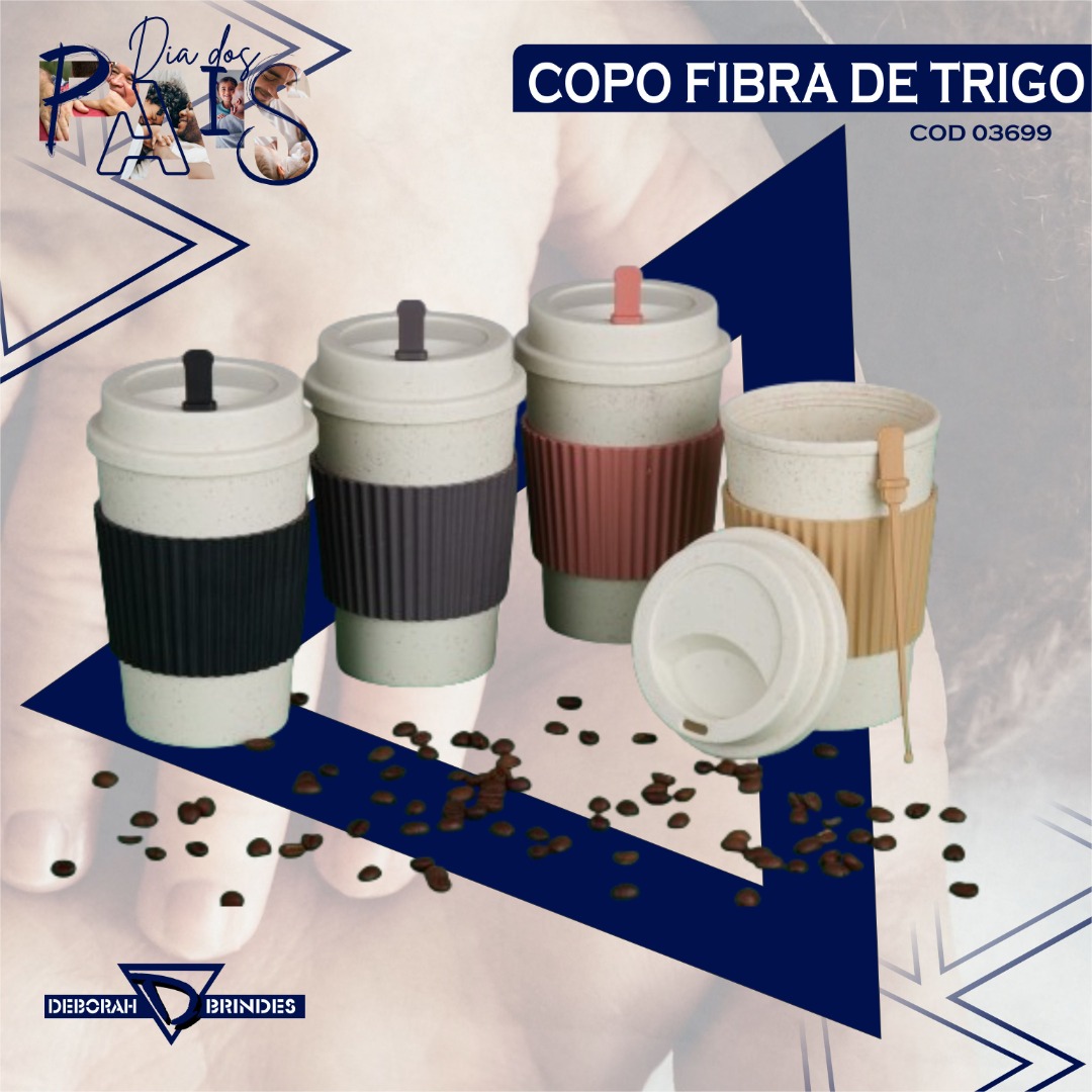 Copo Fibra de Trigo 450ml 03699