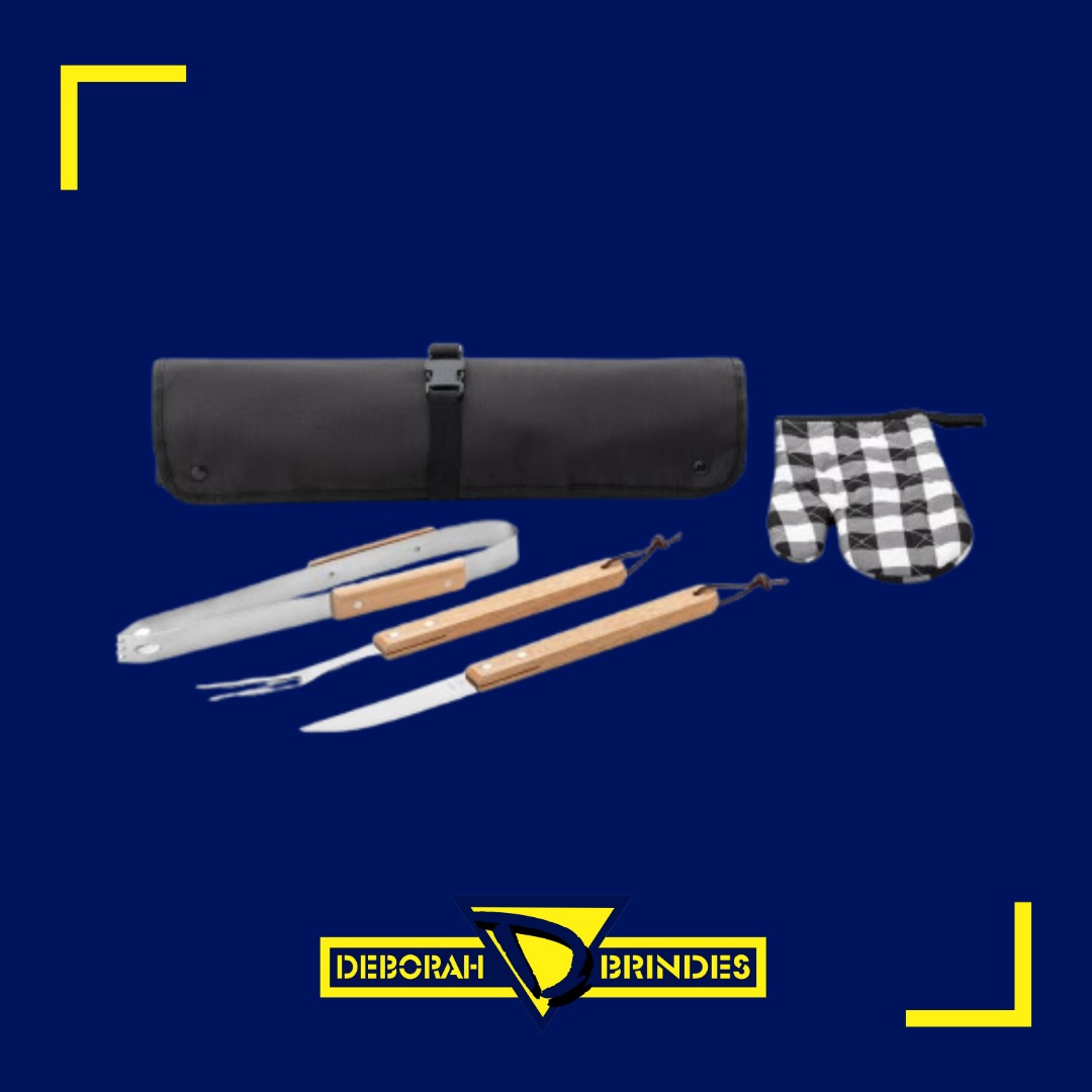 94112 Kit churrasco com 4 Peças