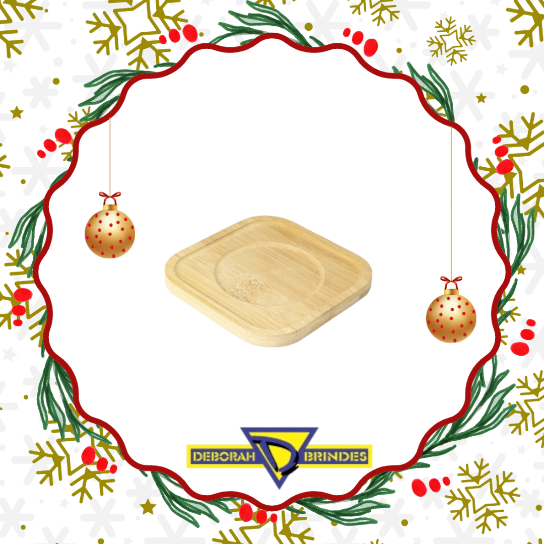 15269 Kit Porta Copos Bambu com 6 Peças